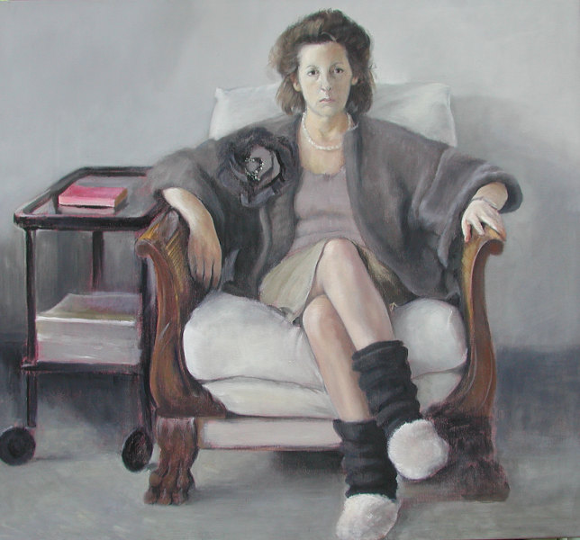 Das letzte Buch,  1987,  Tempera/&Ouml;lfarben auf  Leinwand, 120 x 130 cm