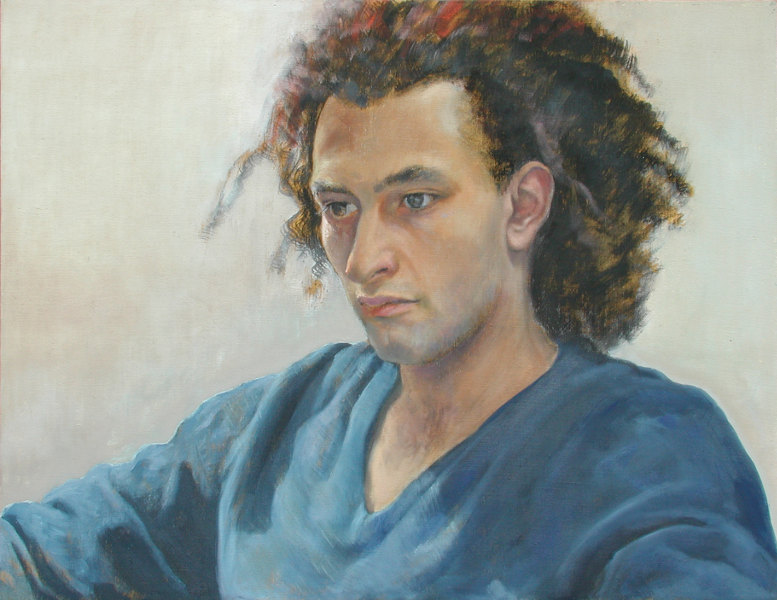 Panos,  1987,  Tempera/&Ouml;lfarben  auf  Leinwand, 70 x 90 cm