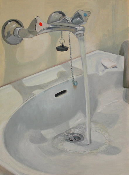 Wirklichkeit, 1982, &Ouml;lfarben auf Papier, 39 x 29 cm